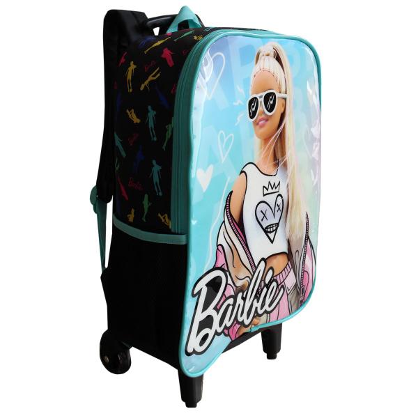 Imagem de Mochila Escolar De Rodas Barbie Infantil Um Compartimento