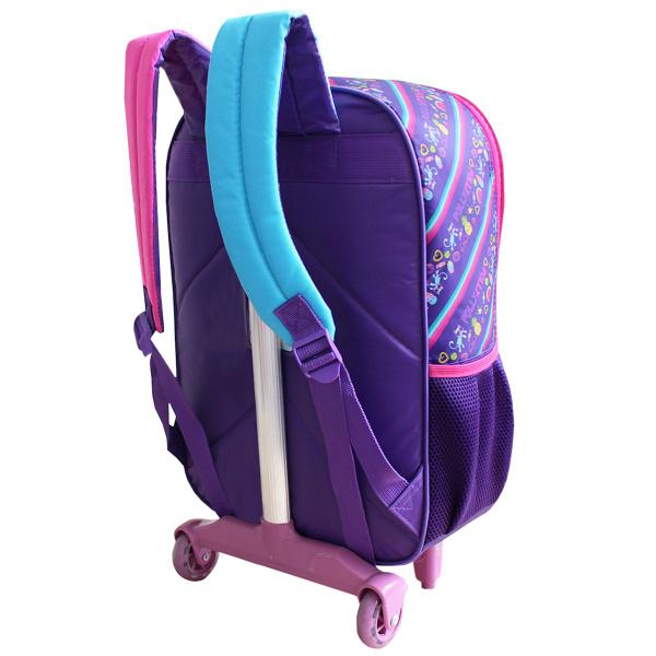 Imagem de Mochila Escolar De Rodas Polly Pocket Feminina Infantil