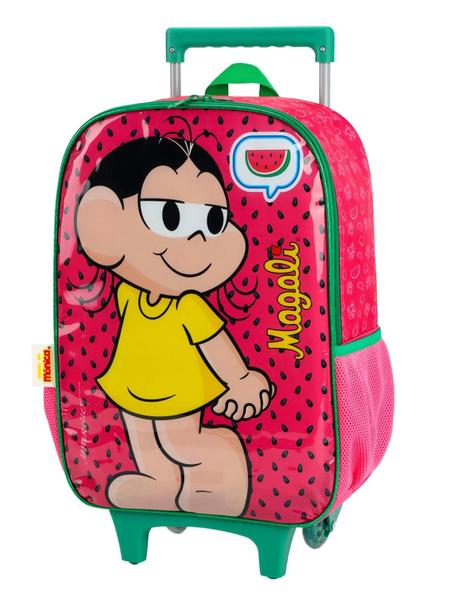 Imagem de Mochila Escolar de Rodinha Magali - Turma da Mônica Pink