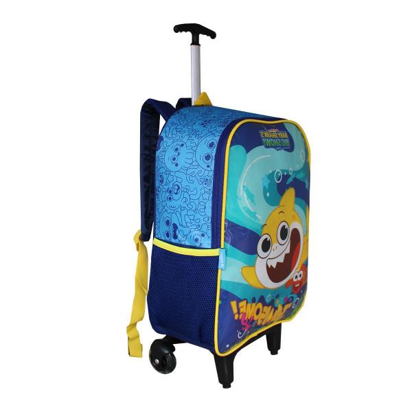 Imagem de Mochila Escolar De Rodinhas Baby Shark Infantil Amarelo