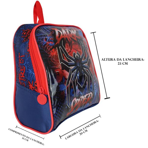 Imagem de Mochila Escolar De Rodinhas Com Lancheira Dark Spider Infantil