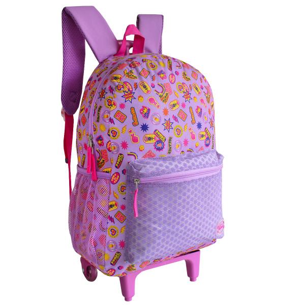 Imagem de Mochila Escolar De Rodinhas Feminina Dreamer Love Clio Girls