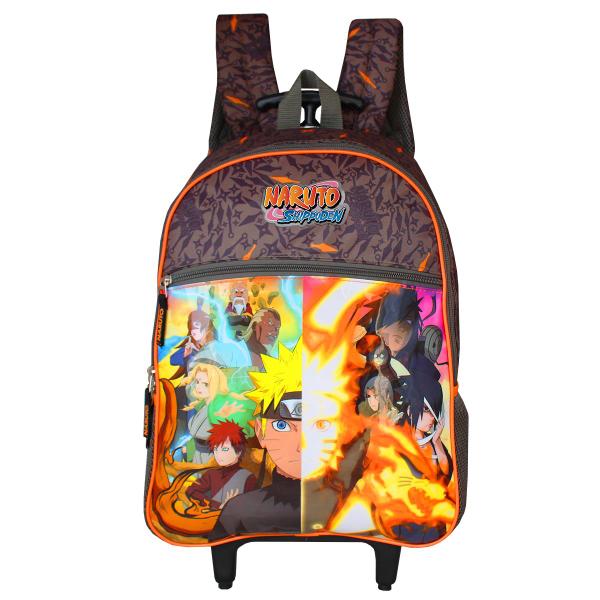 Imagem de Mochila Escolar De Rodinhas Infantil Juvenil Naruto Pacific