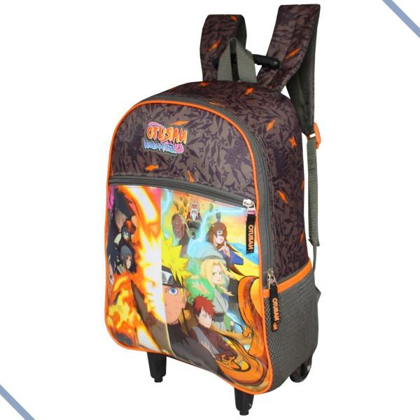 Imagem de Mochila Escolar De Rodinhas Infantil Juvenil Naruto Pacific