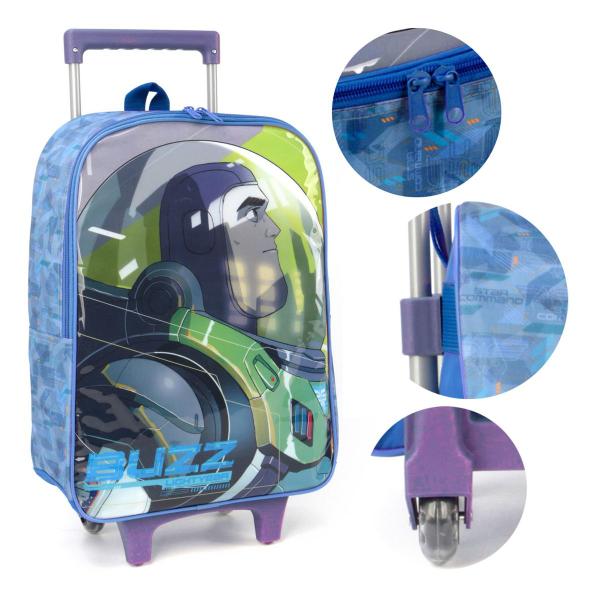 Imagem de Mochila Escolar De Rodinhas Menino Buzz Lightyear Toy Story