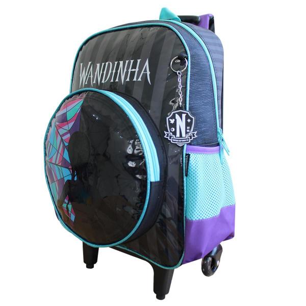 Imagem de Mochila Escolar De Rodinhas Wandinha Infantil Meninas Luxcel