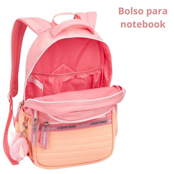 Imagem de Mochila Escolar Feminina ColorUp Para Notebook