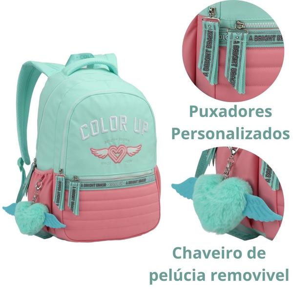 Imagem de Mochila Escolar Feminina ColorUp Para Notebook