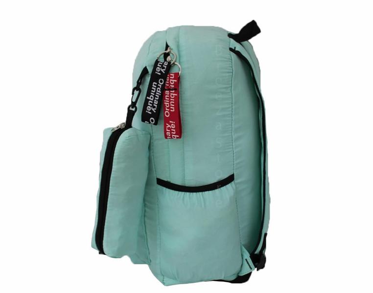 Imagem de Mochila Escolar Feminina Juvenil Gatinha M831 Verde Água