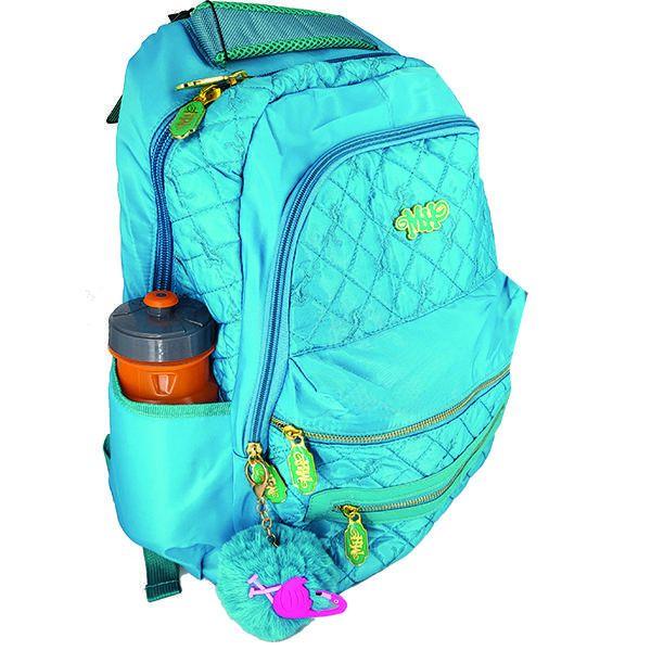 Imagem de Mochila Escolar Feminina Juvenil + Pompom M4260 - Preto