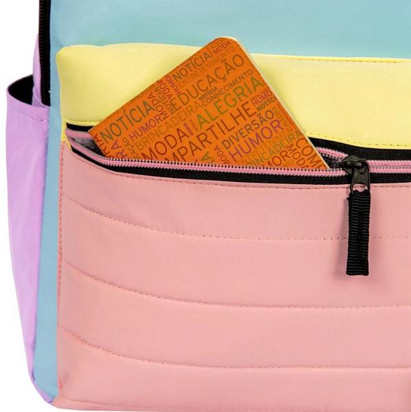 Imagem de Mochila Escolar Feminina Rodinha Paul Frank Impermeável De Costas Grande Bolsa Juvenil Reforçada Infantil Sestini