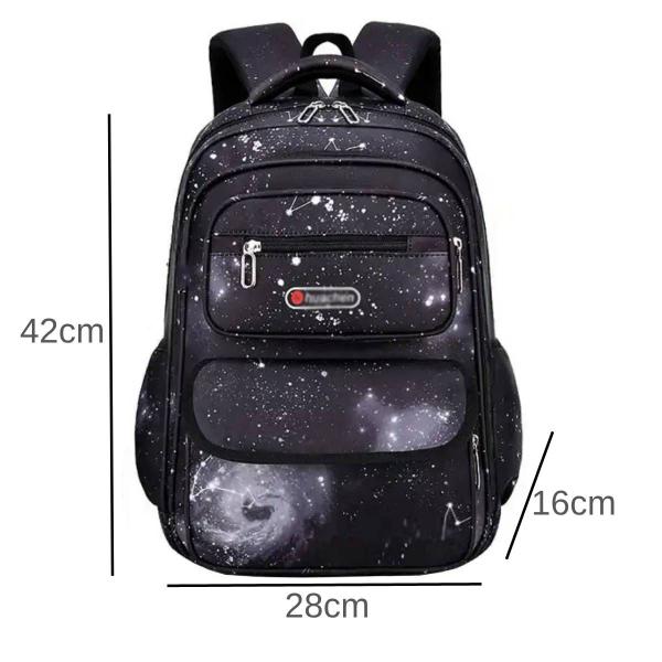 Imagem de Mochila Escolar Grande Masculina Infantil Meninos Espaço Para Notebook Garrafa