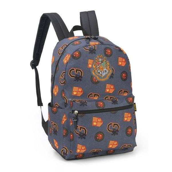 Imagem de Mochila Escolar Harry Potter Gryffindor Cinza 44x30x13cm