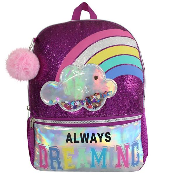 Imagem de Mochila Escolar Infantil Always Dream Arco Íris Clio Menina Feminina