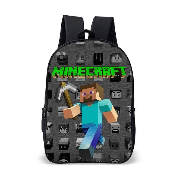 Imagem de Mochila Escolar Infantil Avulsa Game Minecrafit  Menino e Menina