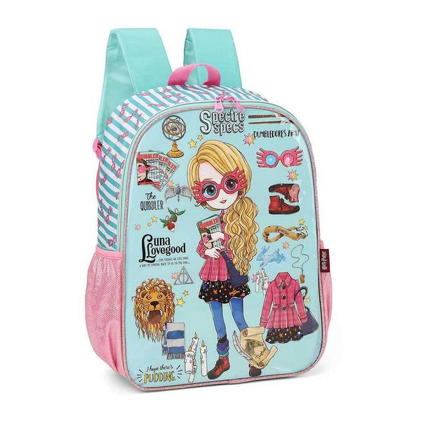 Imagem de Mochila Escolar Infantil Básica Harry Potter Luna Salmão