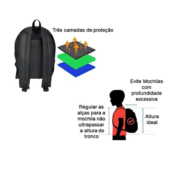 Imagem de Mochila Escolar Infantil Bolsa Volta as Aulas Estampa Naruto Anime