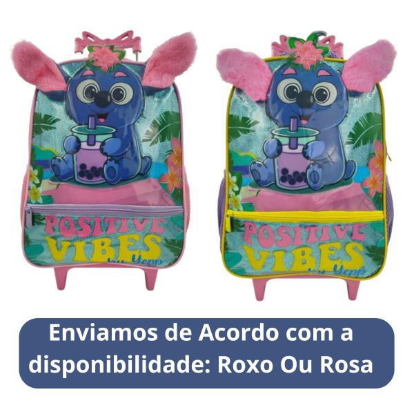 Imagem de Mochila Escolar Infantil Com Rodinha Para Menina Grande