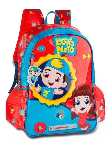 Imagem de Mochila Escolar Infantil Com Som Luccas Neto Ln9004j