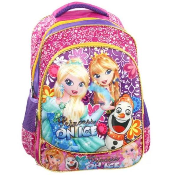 Imagem de Mochila Escolar Infantil Costas Reforçada Princess On Ice