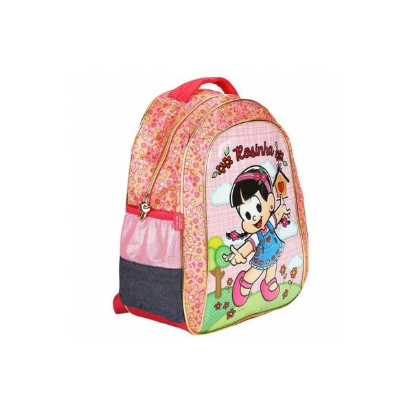 Imagem de Mochila Escolar Infantil Costas Reforçada Rosinha Pássaros