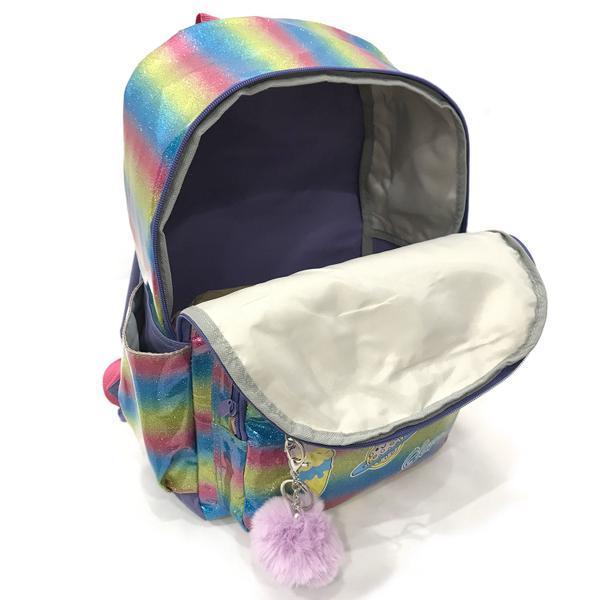 Imagem de Mochila Escolar Infantil de Costas Feminina Arco-íris Unicórnio