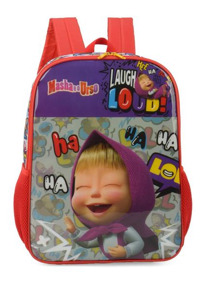 Imagem de Mochila Escolar Infantil De Costas Masha E O Urso Original