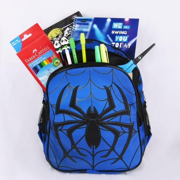 Imagem de Mochila Escolar Infantil de Costas Spider Tam M