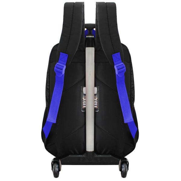 Imagem de Mochila Escolar Infantil De Rodinhas Do Batman Luxcel Azul