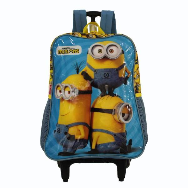 Imagem de Mochila Escolar Infantil De Rodinhas Dos Minions