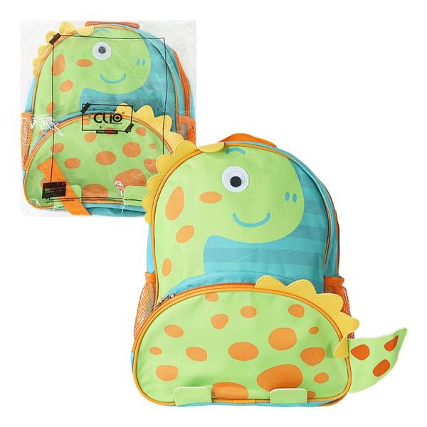 Imagem de Mochila Escolar Infantil Desenho de Dinossauro Verde