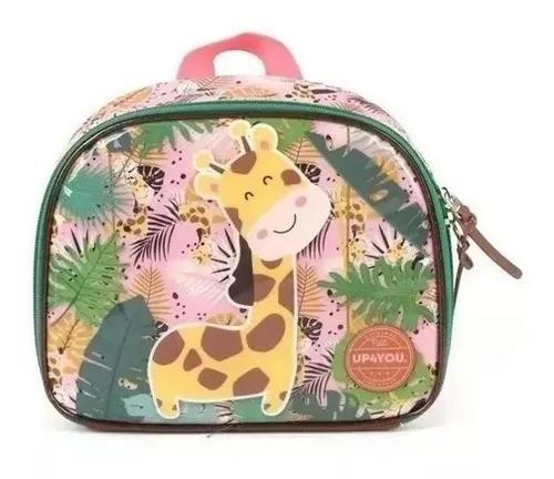 Imagem de Mochila Escolar Infantil Girafinha Rodinhas G + Lancheira