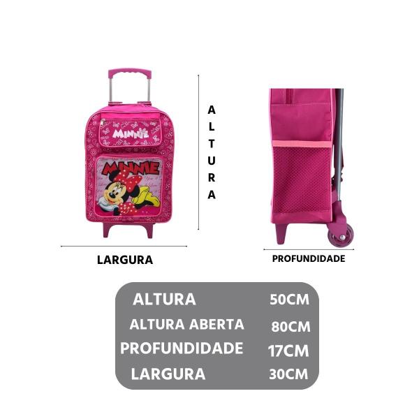 Imagem de Mochila Escolar Infantil Grande de Rodinha Menino Menino