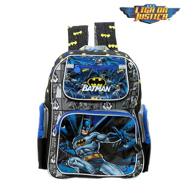 Imagem de Mochila Escolar Infantil Herói Batman DC De Costas