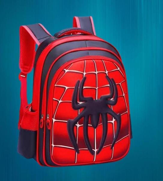 Imagem de Mochila Escolar Infantil Impermeável Forte Homem Aranha