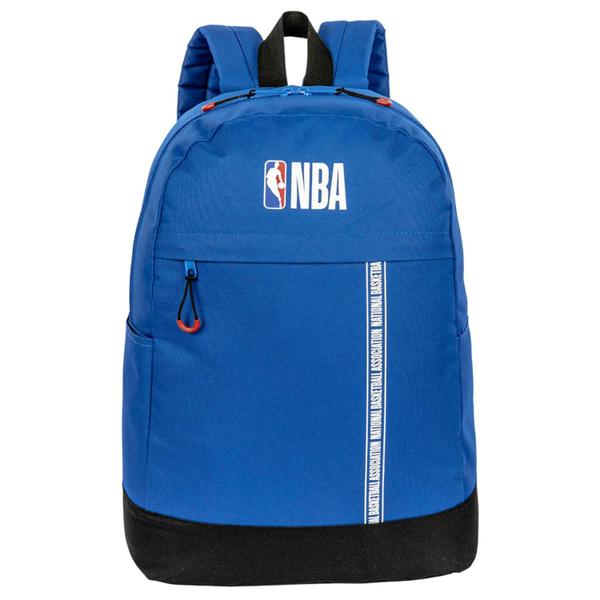 Imagem de Mochila Escolar Infantil Juvenil Masculina Menino Grande Azul NBA Sestini