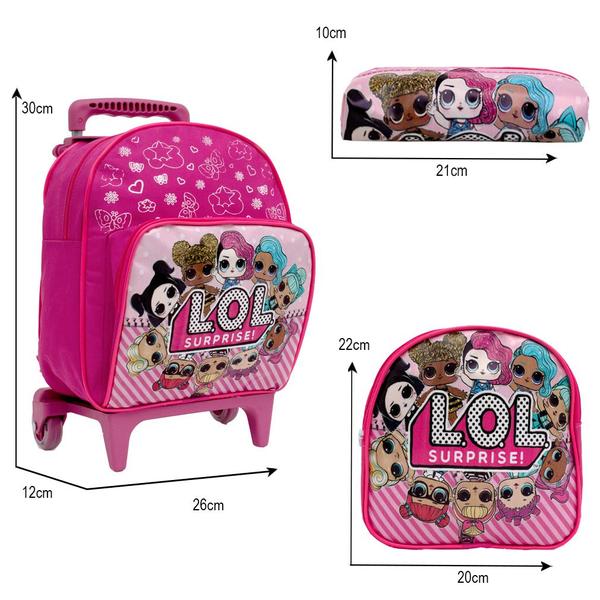 Imagem de Mochila Escolar Infantil Lol Surprise Com Rodinha