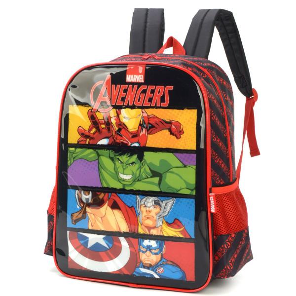 Imagem de Mochila Escolar Infantil Marvel Vingadores Avengers Vermelha