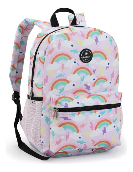 Imagem de Mochila Escolar Infantil Menina Arco Iris 15l Seanite