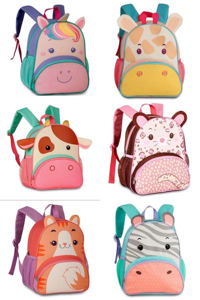 Imagem de Mochila Escolar Infantil Menina Bichinhos Zoo Clio Pets Original Animais