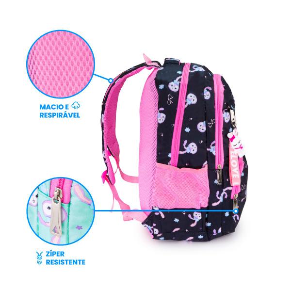 Imagem de Mochila Escolar Infantil Menina Feminina Coelhinho Fofo