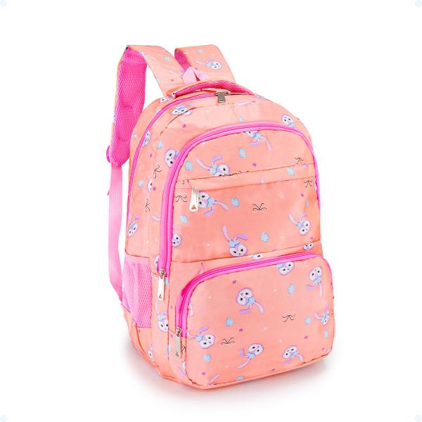 Imagem de Mochila Escolar Infantil Menina Feminina Coelhinho Fofo