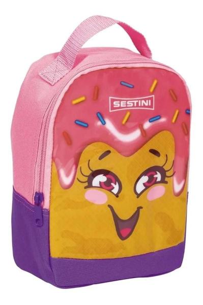 Imagem de Mochila Escolar Infantil Menina Rodinhas Sorvete M Lancheira