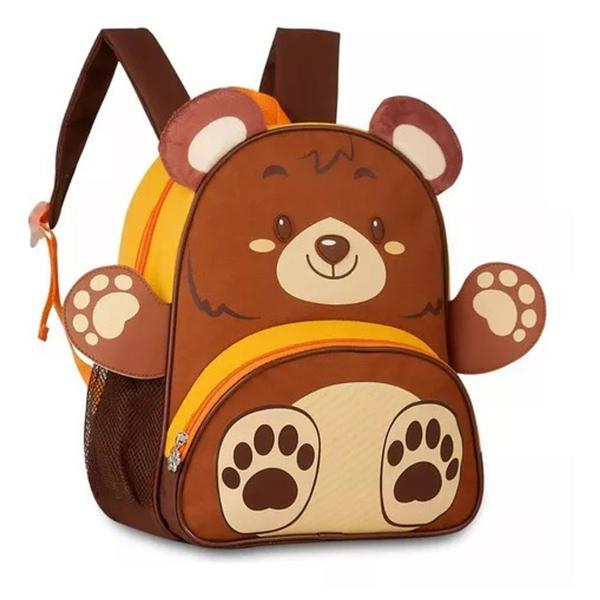 Imagem de Mochila Escolar Infantil Menino Bichinhos Zoo Clio Pets Original Animais