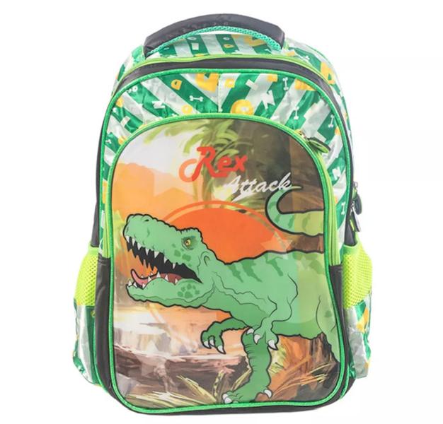 Imagem de Mochila Escolar Infantil Menino Resistente Impermeável Tecido Oxford de Qualidade Dinosauro