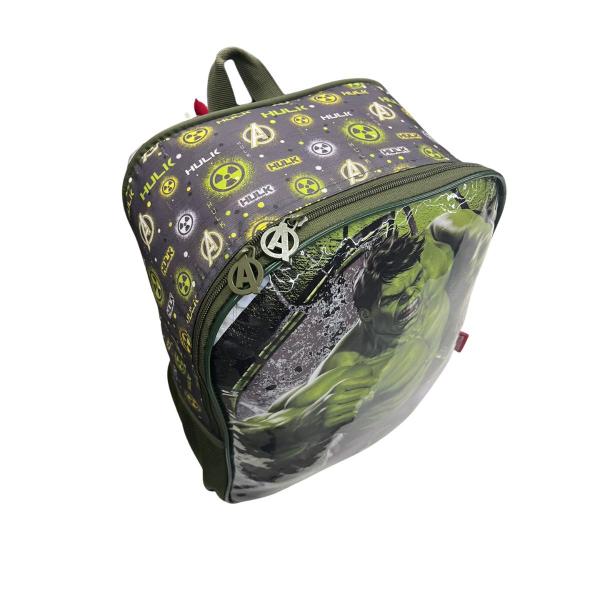 Imagem de Mochila Escolar Infantil Modelo De Costas Marvel Vingadores Hulk