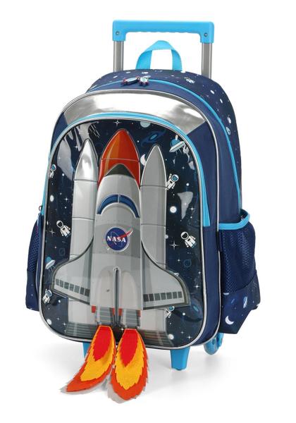 Imagem de Mochila Escolar Infantil Nasa - Luxcel Vermelho 31x43x16 cm