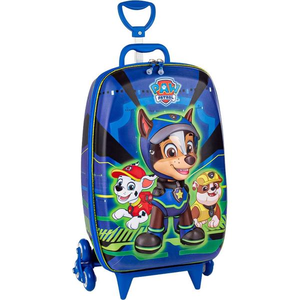 Imagem de Mochila Escolar Infantil Patrulha Canina Mala Azul - Maxtoy By Diplomata