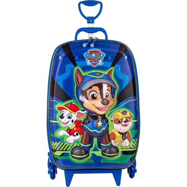 Imagem de Mochila Escolar Infantil Patrulha Canina Mala Azul - Maxtoy By Diplomata