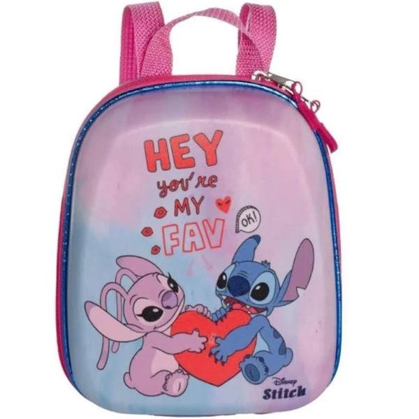 Imagem de Mochila Escolar Infantil Pequena Stitch E Angel